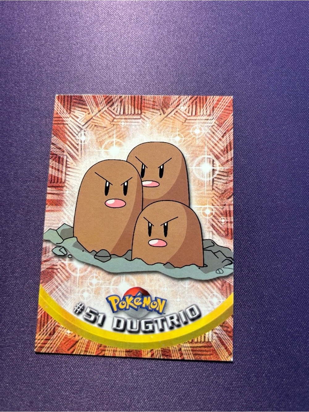 Pokemon - Dugtrio #51 - BLUE Logo - NON-HOLO - TOPPS Pokémon Cards